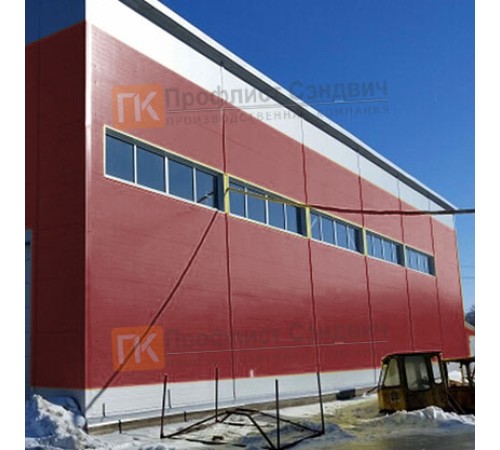 Сэндвич панели гладкие с пенополиизоциануратом, ширина 1000 мм, толщина 150 мм, 0.5/0.5, RAL3011