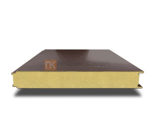 Сэндвич панели гладкие с пенополиизоциануратом, ширина 1000 мм, толщина 150 мм, 0.5/0.5, RAL8017