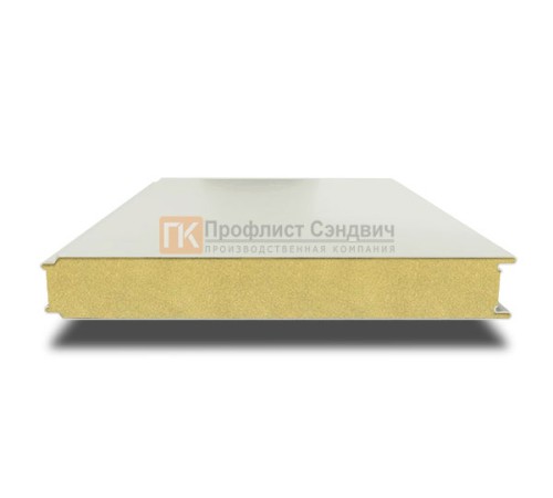 Сэндвич панели гладкие с пенополиизоциануратом, ширина 1200 мм, толщина 200 мм, 0.5/0.5, RAL9002
