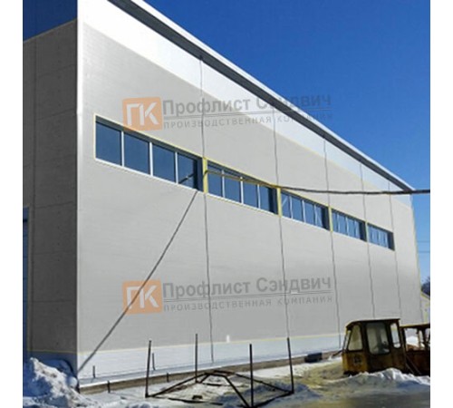 Сэндвич панели гладкие с пенополиизоциануратом, ширина 1000 мм, толщина 60 мм, 0.5/0.5, RAL9006