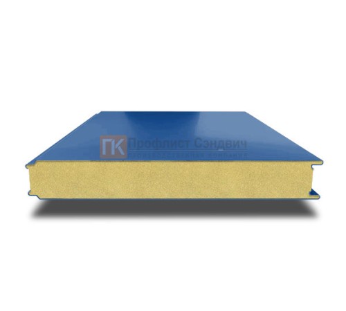 Сэндвич панели гладкие с пенополиизоциануратом, ширина 1000 мм, толщина 200 мм, 0.5/0.5, RAL5005