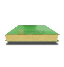 Сэндвич панели гладкие с пенополиизоциануратом, ширина 1200 мм, толщина 10 мм, 0.5/0.5, RAL6018