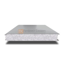 Сэндвич панели гладкие с пенополистиролом, ширина 1000 мм, толщина 40 мм, 0.5/0.5, RAL7004