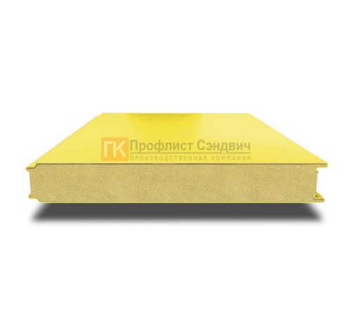 Сэндвич панели гладкие с пенополиуретаном, ширина 1000 мм, толщина 10 мм, 0.5/0.5, RAL1018