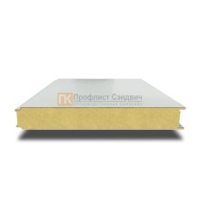 Сэндвич панели гладкие с пенополиуретаном, ширина 1200 мм, толщина 10 мм, 0.5/0.5, RAL7035