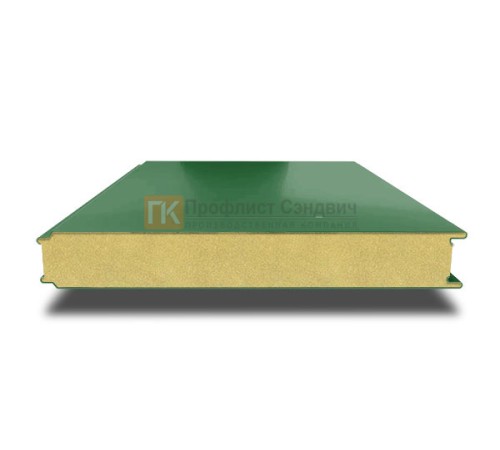 Сэндвич панели гладкие с пенополиуретаном, ширина 1200 мм, толщина 20 мм, 0.5/0.5, RAL6002