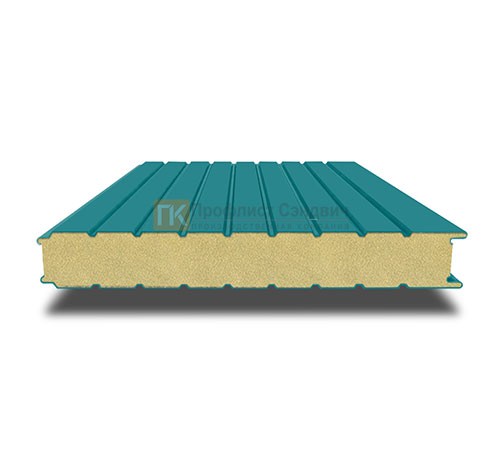 Сэндвич-панель для холодильных камер с пенополиизоциануратом, ширина 1200 мм, толщина 20 мм, 0.5/0.5, RAL5021