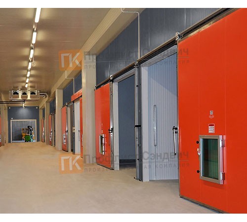 Сэндвич-панель для холодильных камер с пенополистиролом, ширина 1200 мм, толщина 150 мм, 0.5/0.5, RAL7024