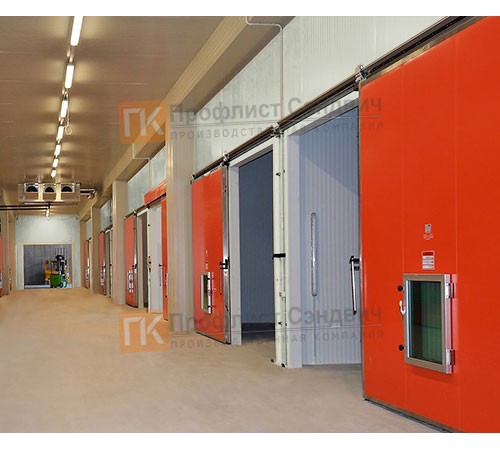 Сэндвич-панель для холодильных камер с пенополиизоциануратом, ширина 1000 мм, толщина 150 мм, 0.5/0.5, RAL9002