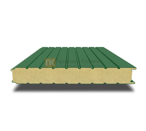 Сэндвич-панель для холодильных камер с пенополиизоциануратом, ширина 1200 мм, толщина 150 мм, 0.5/0.5, RAL6002