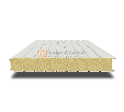 Сэндвич-панель для холодильных камер с пенополиизоциануратом, ширина 1000 мм, толщина 150 мм, 0.5/0.5, RAL9002