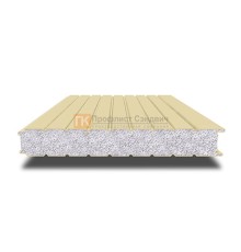 Сэндвич-панель для холодильных камер с пенополистиролом, ширина 1200 мм, толщина 10 мм, 0.5/0.5, RAL1014