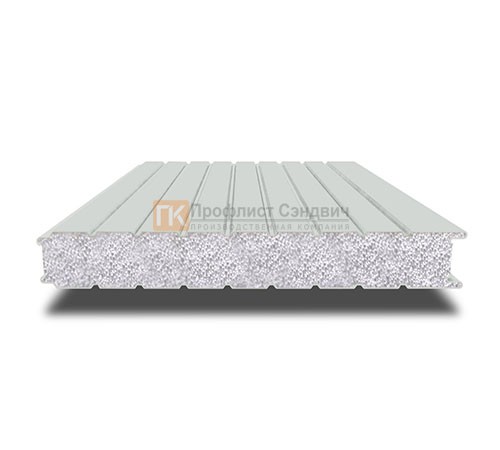 Сэндвич-панель для холодильных камер с пенополистиролом, ширина 1200 мм, толщина 150 мм, 0.5/0.5, RAL7035