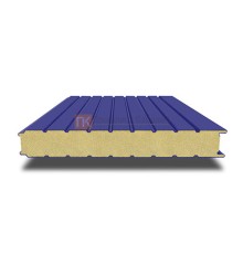 Сэндвич-панель для холодильных камер с пенополиизоциануратом, ширина 1000 мм, толщина 10 мм, 0.5/0.5, RAL5002