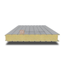 Сэндвич-панель для холодильных камер с пенополиуретаном, ширина 1000 мм, толщина 10 мм, 0.5/0.5, RAL7004