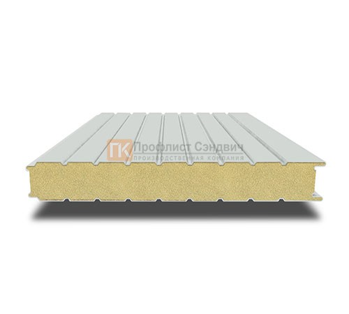 Сэндвич-панель для холодильных камер с пенополиизоциануратом, ширина 1200 мм, толщина 10 мм, 0.5/0.5, RAL7035