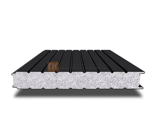 Сэндвич-панель для холодильных камер с пенополистиролом, ширина 1000 мм, толщина 60 мм, 0.5/0.5, RAL9005