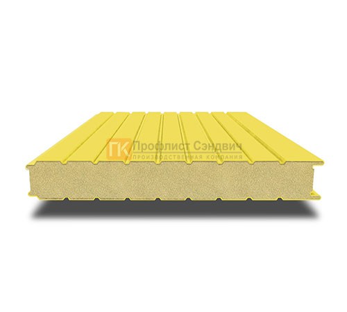 Сэндвич-панель для холодильных камер с пенополиизоциануратом, ширина 1200 мм, толщина 10 мм, 0.5/0.5, RAL1018