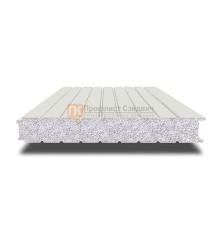 Сэндвич-панель для холодильных камер с пенополистиролом, ширина 1200 мм, толщина 80 мм, 0.5/0.5, RAL9002