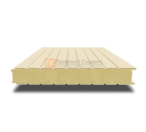 Сэндвич-панель для холодильных камер с пенополиизоциануратом, ширина 1000 мм, толщина 140 мм, 0.5/0.5, RAL1015