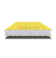 Сэндвич-панель для холодильных камер с пенополистиролом, ширина 1000 мм, толщина 80 мм, 0.5/0.5, RAL1018