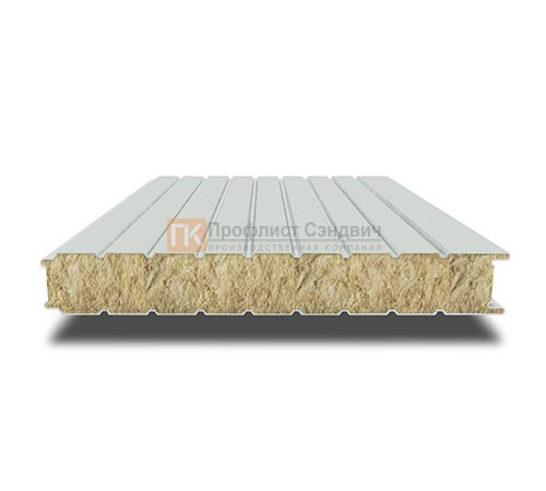 Сэндвич-панель для холодильных камер с минеральной ватой, ширина 1200 мм, толщина 100 мм, 0.5/0.5, RAL7035