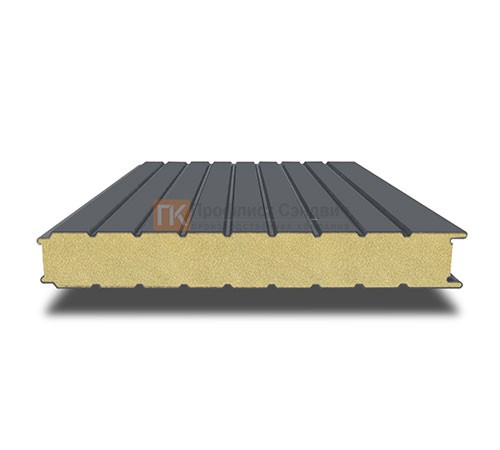 Сэндвич-панель для холодильных камер с пенополиизоциануратом, ширина 1000 мм, толщина 30 мм, 0.5/0.5, RAL7024