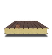 Сэндвич-панель для холодильных камер с пенополиизоциануратом, ширина 1000 мм, толщина 140 мм, 0.5/0.5, RAL8017