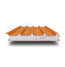 Сэндвич панели кровельные с пенополистиролом, ширина 1200 мм, толщина 60 мм, 0.5/0.5, RAL2004