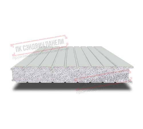 Сэндвич панели стеновые с пенополистиролом, ширина 1000 мм, толщина 160 мм, 0.5/0.5, RAL7035