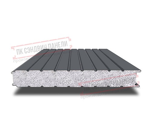 Сэндвич панели стеновые с пенополистиролом, ширина 1000 мм, толщина 50 мм, 0.5/0.5, RAL7024