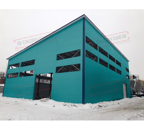 Сэндвич панели стеновые с пенополиизоциануратом, ширина 1200 мм, толщина 30 мм, 0.5/0.5, RAL5021