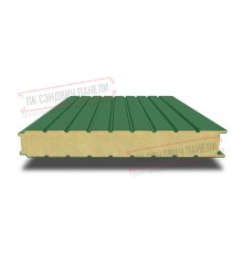 Сэндвич панели стеновые с пенополиизоциануратом, ширина 1200 мм, толщина 200 мм, 0.5/0.5, RAL6002