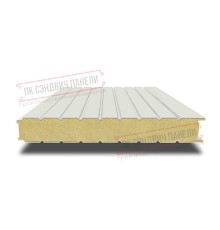 Сэндвич панели стеновые с пенополиуретаном, ширина 1200 мм, толщина 20 мм, 0.5/0.5, RAL9002