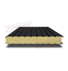 Сэндвич панели стеновые с пенополиуретаном, ширина 1200 мм, толщина 10 мм, 0.5/0.5, RAL9005