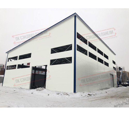 Сэндвич панели стеновые с минеральной ватой, ширина 1200 мм, толщина 300 мм, 0.5/0.5, RAL9002