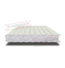 Сэндвич панели стеновые с пенополистиролом, ширина 1000 мм, толщина 100 мм, 0.5/0.5, RAL9002