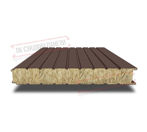 Сэндвич панели стеновые с минеральной ватой, ширина 1200 мм, толщина 200 мм, 0.5/0.5, RAL8017