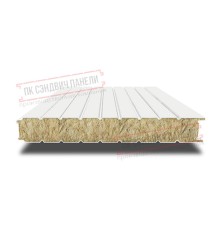 Сэндвич панели стеновые с минеральной ватой, ширина 1000 мм, толщина 40 мм, 0.5/0.5, RAL9003