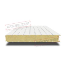 Сэндвич панели стеновые с пенополиуретаном, ширина 1200 мм, толщина 140 мм, 0.5/0.5, RAL9003