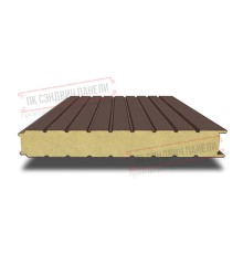 Сэндвич панели стеновые с пенополиуретаном, ширина 1200 мм, толщина 300 мм, 0.5/0.5, RAL8017