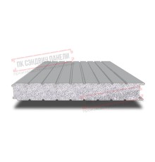 Сэндвич панели стеновые с пенополистиролом, ширина 1000 мм, толщина 200 мм, 0.5/0.5, RAL7004