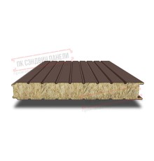 Сэндвич панели стеновые с минеральной ватой, ширина 1200 мм, толщина 20 мм, 0.5/0.5, RAL8017