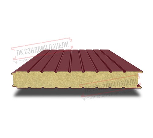 Сэндвич панели стеновые с пенополиуретаном, ширина 1000 мм, толщина 10 мм, 0.5/0.5, RAL3005