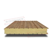 Сэндвич панели стеновые с пенополиуретаном, ширина 1200 мм, толщина 20 мм, 0.5/0.5, дуб античный