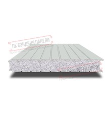 Сэндвич панели стеновые с пенополистиролом, ширина 1000 мм, толщина 200 мм, 0.5/0.5, RAL7035