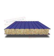 Сэндвич панели стеновые с минеральной ватой, ширина 1000 мм, толщина 50 мм, 0.5/0.5, RAL5002