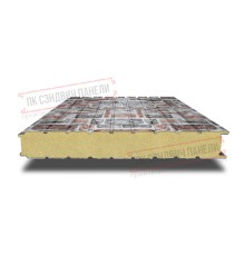 Сэндвич панели стеновые с пенополиуретаном, ширина 1000 мм, толщина 160 мм, 0.5/0.5, кварцевый сланец