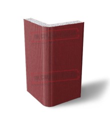 Угловая сэндвич-панель вертикальная из пенополистирола, 0.5/0.5, ширина 1200 мм, толщина 10 мм, RAL3011