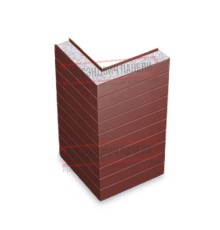 Горизонтальная угловая сэндвич-панель из пенополистирола, ширина 1200мм, толщина 10мм, 0.5/0.5, RAL3009